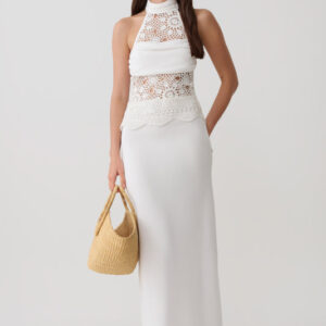 Waterfall Draped Maxi - Deep Brown