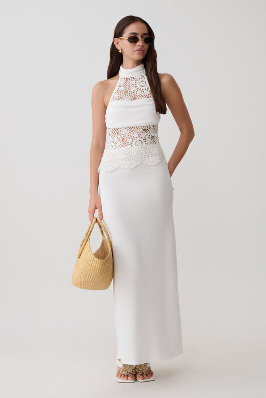 Ruched Batwing Gown