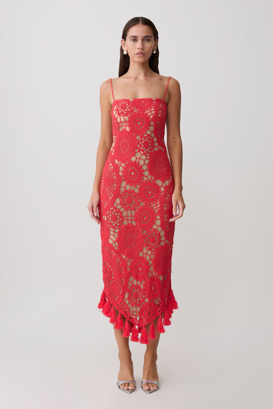 Waterfall Draped Maxi